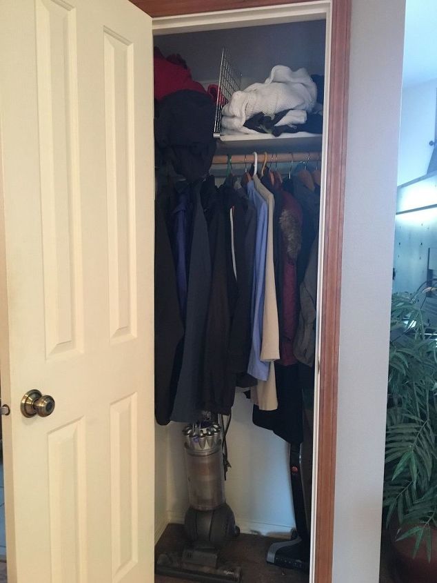 help for a tiny too shallow coat closet