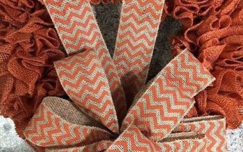 Easy Burlap Wreath In Less Than 30 Minutes