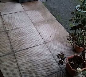 q what is the best way to clean a patio made up of concrete slabs