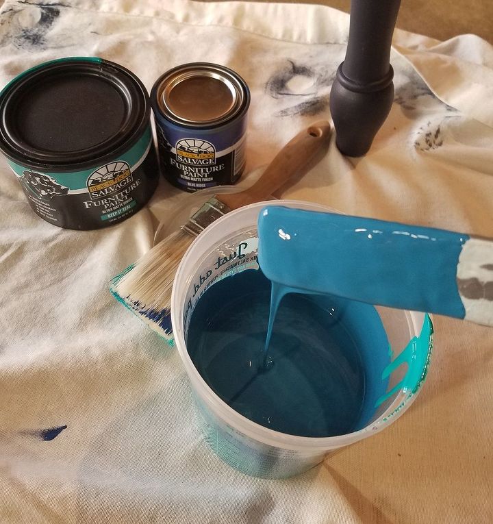 peacock pretty paint job, Black Dog Salvage Furniture Paint custom mix