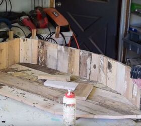 boat shelf from reclaimed pallet wood