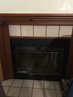 how do i give my mobile home fireplace a new look