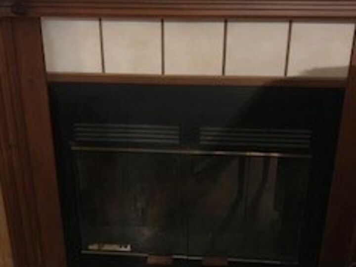 q how do i give my mobile home fireplace a new look