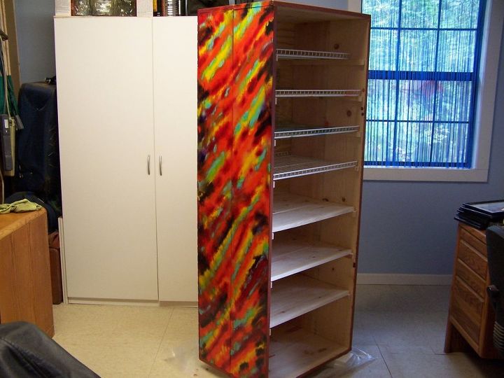 homemade craft cabinet
