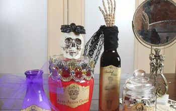  decoração de garrafa de dia das bruxas