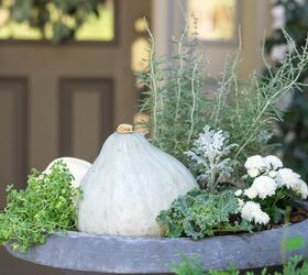 vegetable and herb fall container garden idea