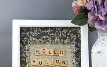 Easy and SuperQUICK Fall Decor Using Scrabble Tiles