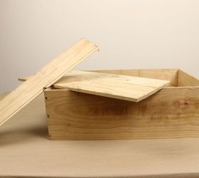 transform a wooden wine box into this for 20