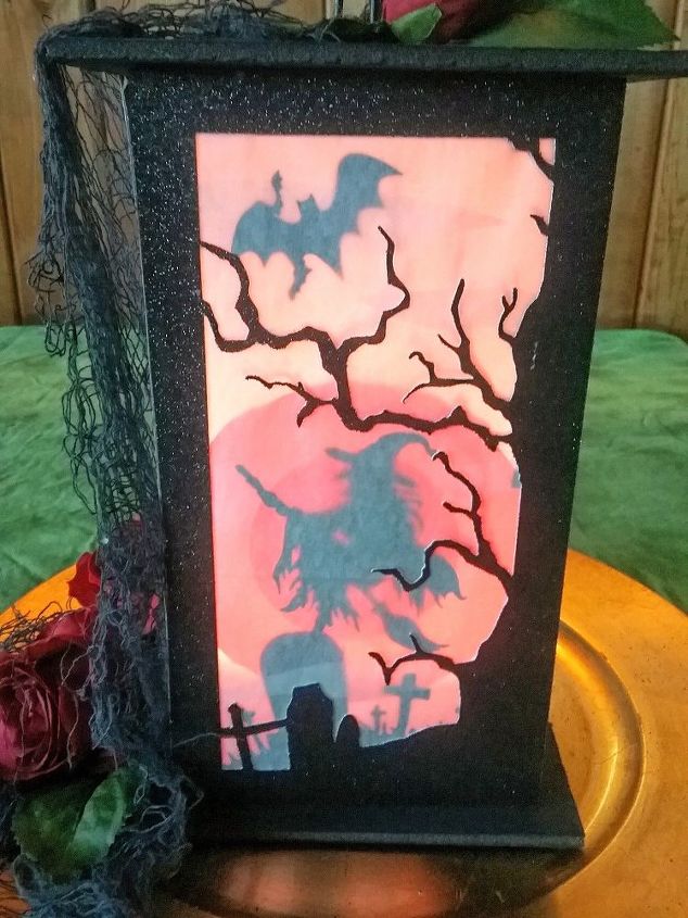 tissue box challenge spooky lantern
