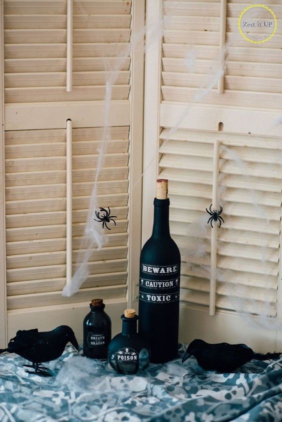 garrafas de veneno de halloween assustadoras faa voc mesmo