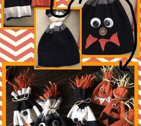 repurpose your old sweaters into fall harvest decorations, Sleeves beanie hats