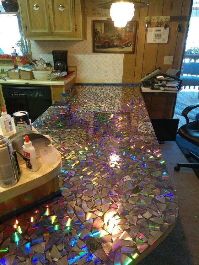 broken dvd countertop a labor of love