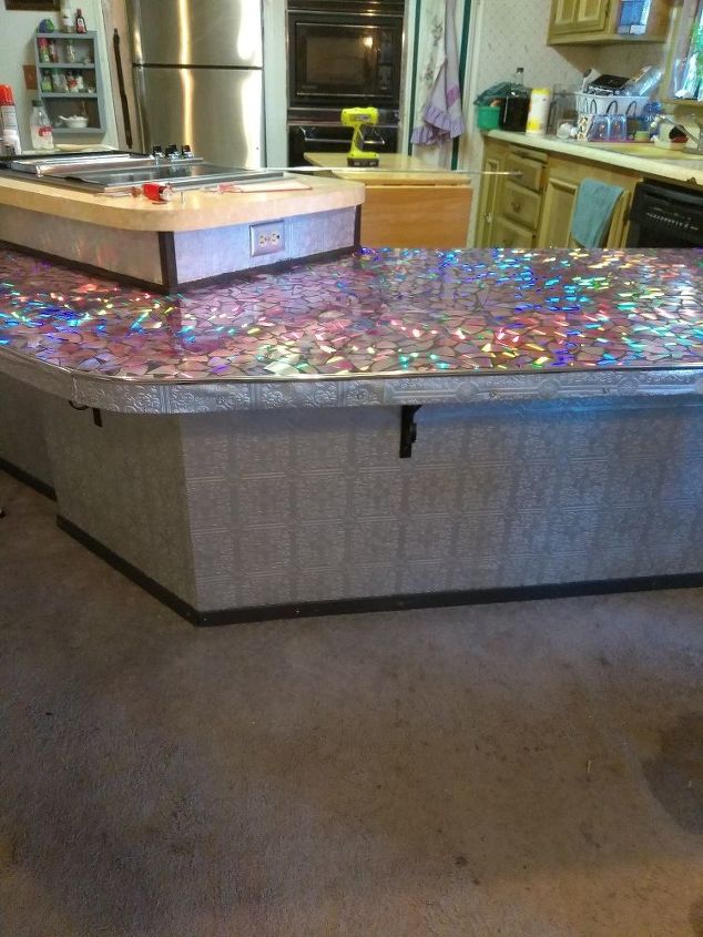 broken dvd countertop a labor of love