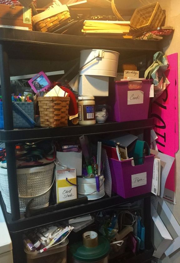 organize craft supplies, Before Yikes A total stuff zone