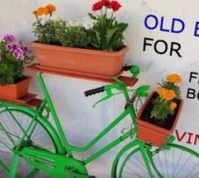 how to convert your old place bike for flower boxes