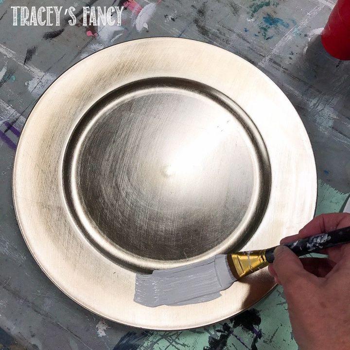 cargadores de platos pintados upstyled