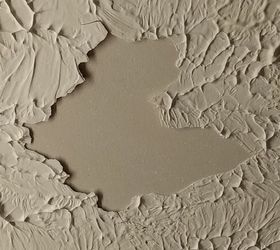 How to fix textured ceiling that has a spot that has come loose Hometalk