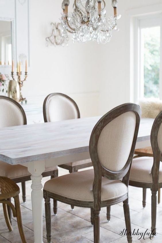 whitewashing a wood table the easy way