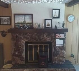 q help dark out dated fireplace