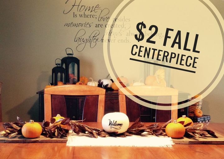 2 fall table centerpiece
