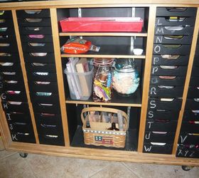 storage solutions for crafters, 52 drawer cabinet
