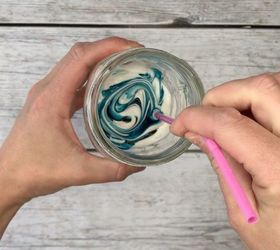 s 3 exciting mason jar ideas you just have to try, Step 3 Mix colors until they blend well