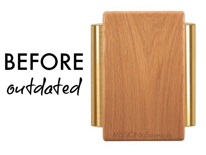 actualizar la cubierta del timbre de madera anticuada
