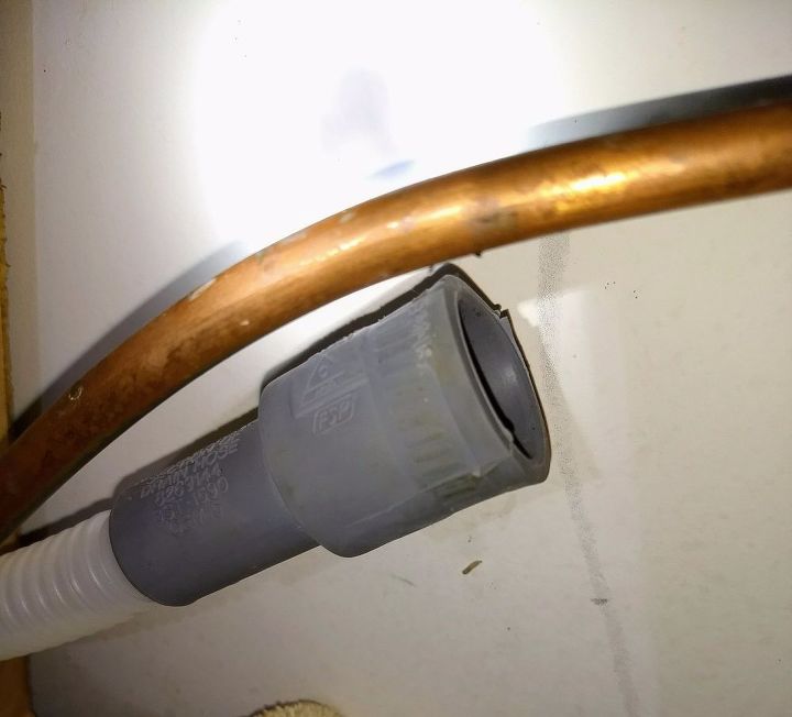 q plumbing leak hose connection issues