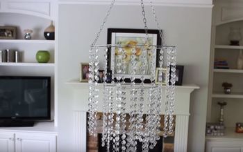 DIY CRYSTAL CHANDELIER TUTORIAL | ELEGANCE for ONLY $20.