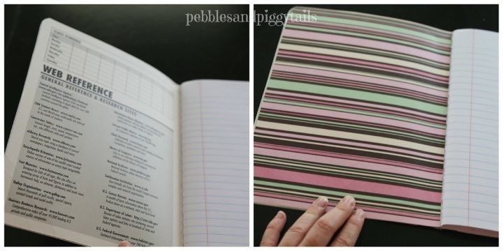 easy mama and me journal from repurposed composition notebook