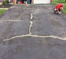 how to fill driveway cracks