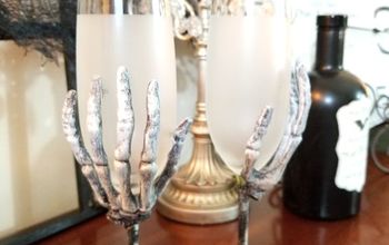Creepy Skeleton Wine Glasses