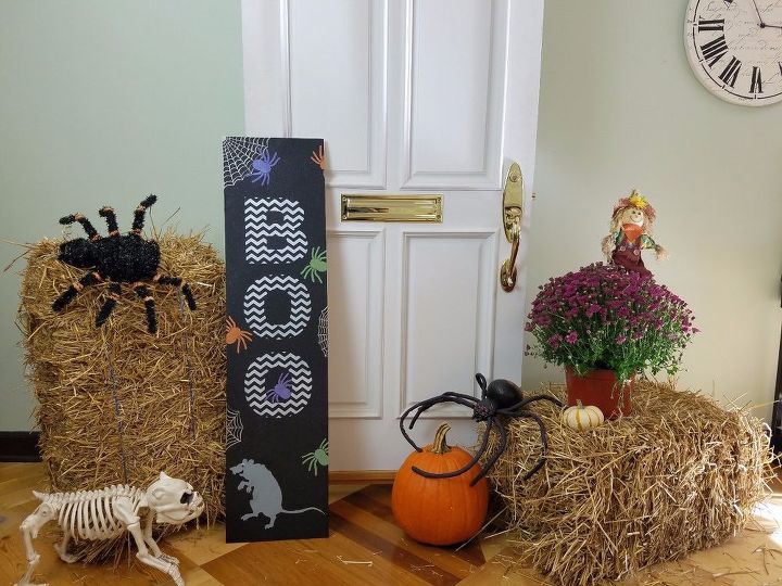 craft a wickedly easy halloween porch sign using stencils