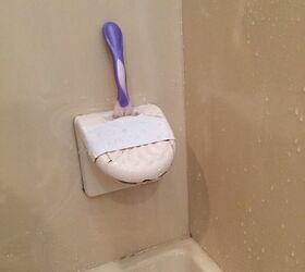 how to remove a leg shaving footrest from my marble shower stall wall