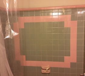 how can i cover my ugly pink bathroom tile