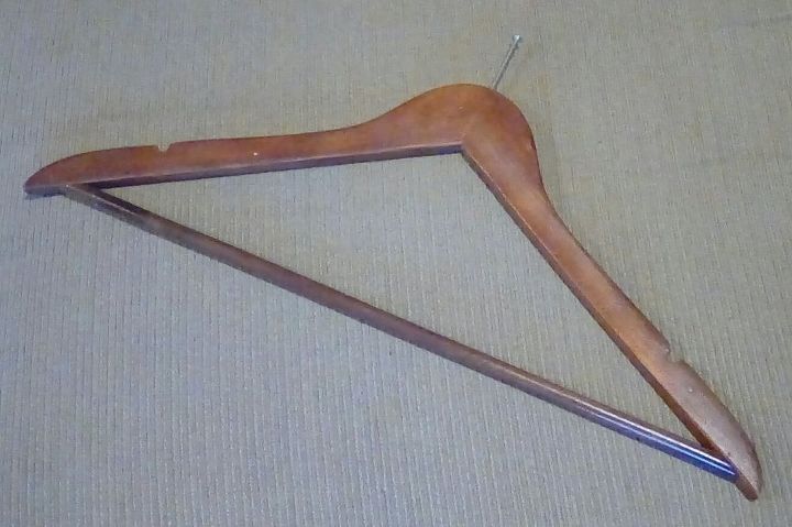 q i need suggestions for repurposing 25 30 wooden hangers