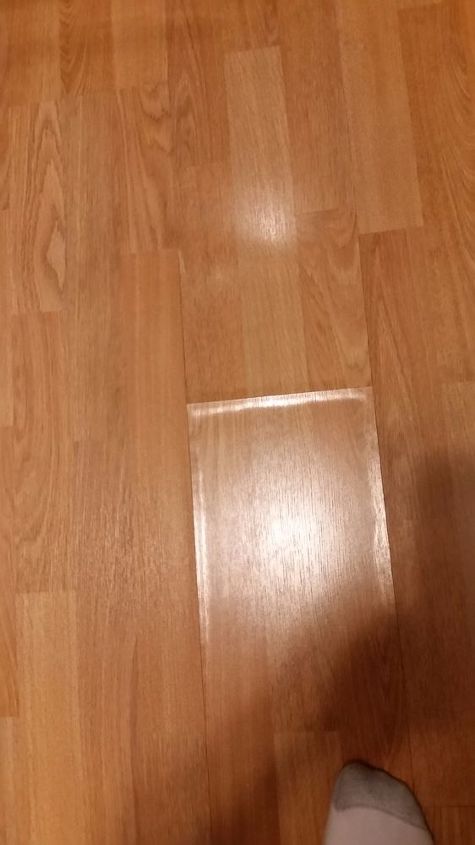 how do you fix a laminate floor that has swelled after a fridge leak