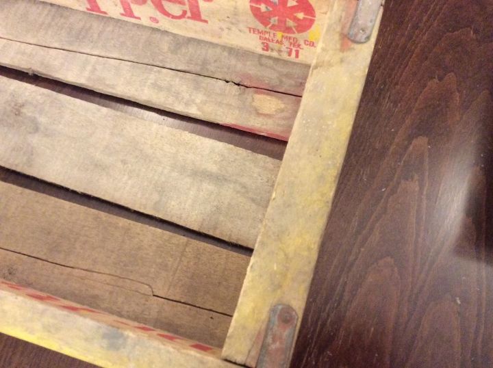 how do i clean an old soda crate