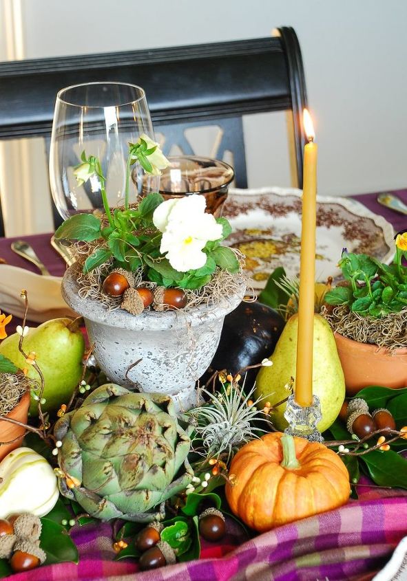 how to set an autumn harvest table