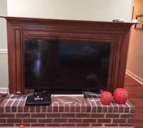 q what are best options to refinish brick fireplace with wood surround