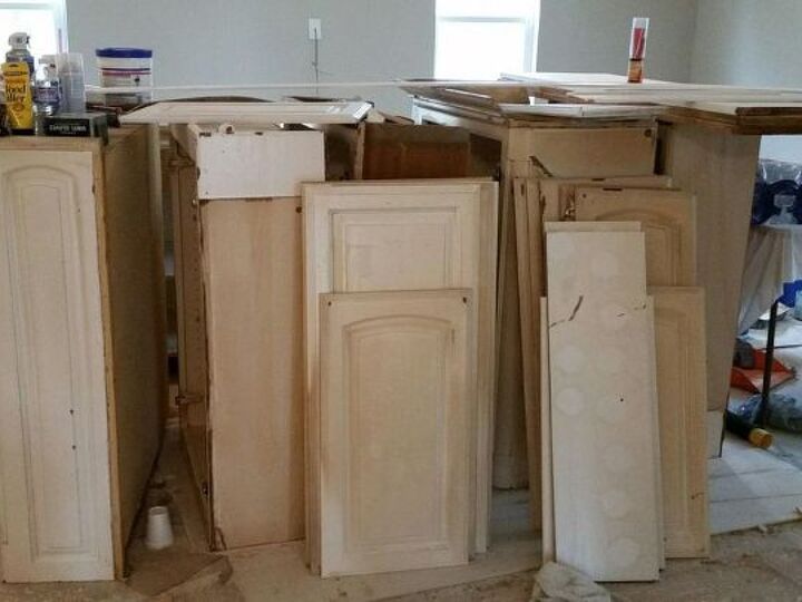 q do i have to take smoke damaged wood cupboards down to bare wood