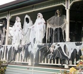 halloween front porch decorations reused to create a new look