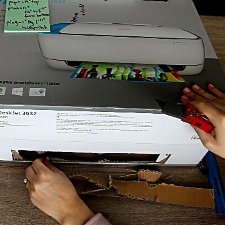 how to hide a printer diy printer hideaway