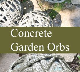 concrete garden orbs