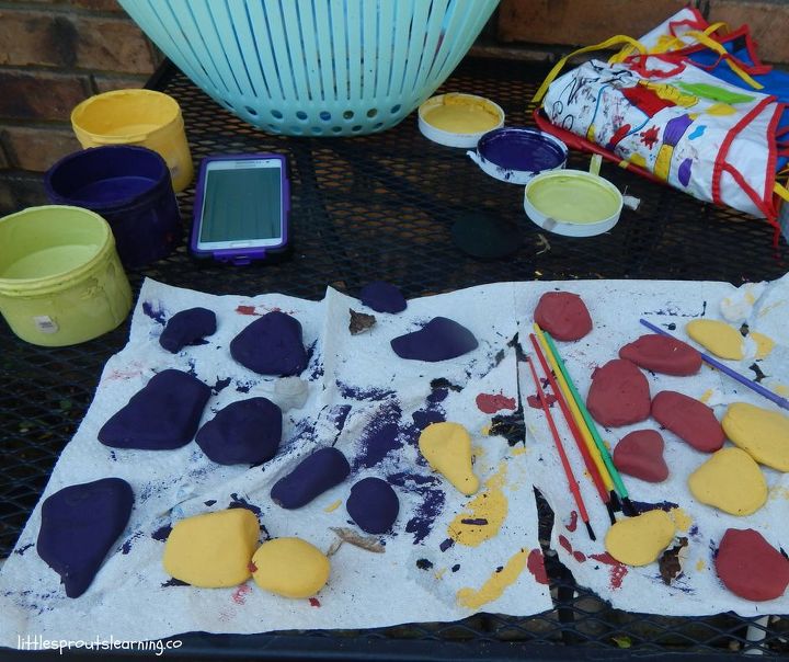 get creative with painted rocks