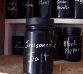 organizing a spice cabinet with mason jars