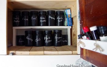Organizing a Spice Cabinet With Mason Jars!
