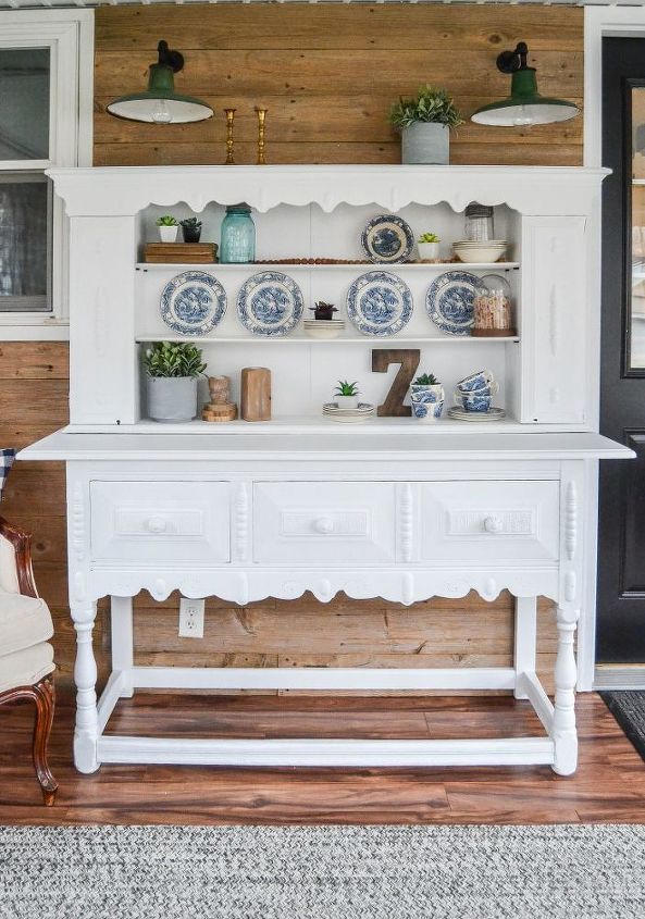 diy painted buffet makeover making it pretty again