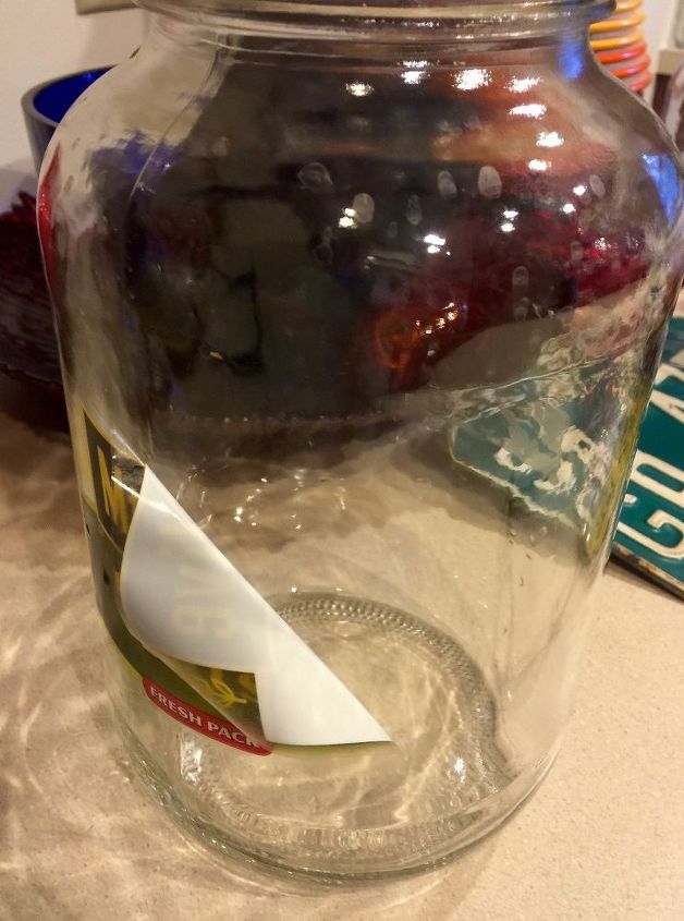 christmas vase beaded pickle jar