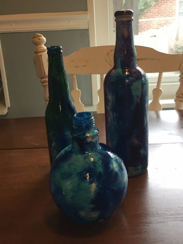 transforming an everyday glass bottle into a conversation piece